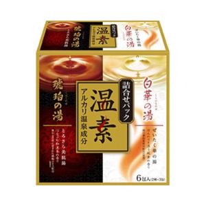 アース製薬　温素　琥珀の湯＆白華の湯詰合せパック　6包入り　医薬部外品 ハンズ｜hands-net