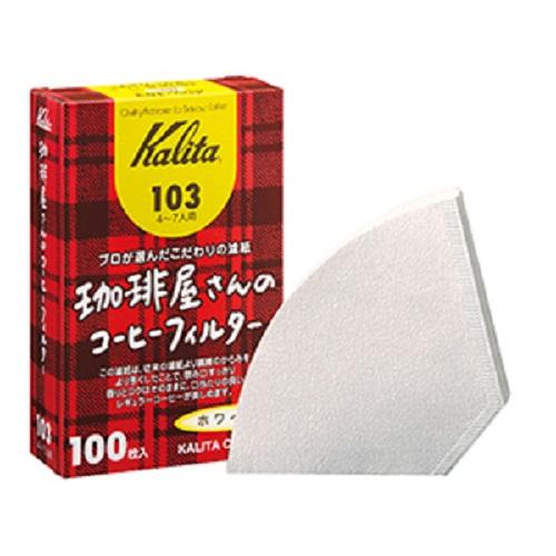 カリタ（Kalita）　珈琲屋さんのコーヒーフィルター　103　ホワイト　100枚 ハンズ