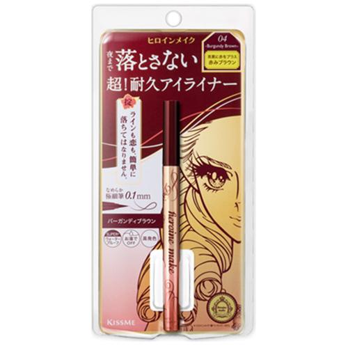 キスミー（KISSME）　ヒロインメイク　プライムリキッドアイライナー　リッチキープ　04　バーガン...