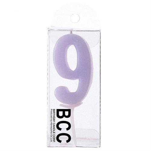 カメヤマ　ナンバーキャンドルパステル　9番 ハンズ