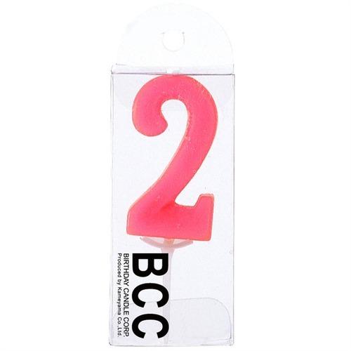 カメヤマ　ナンバーキャンドルパステル　2番 ハンズ