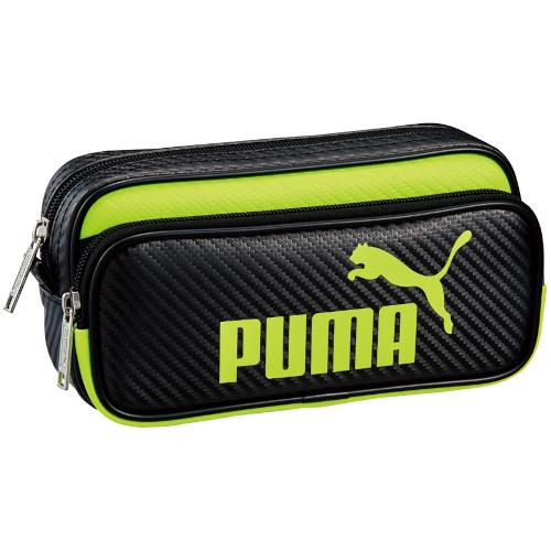 クツワ　プーマ（PUMA）　カラーカーボンWペンケース　787PMBY　ブラック×イエロー│ペンケー...