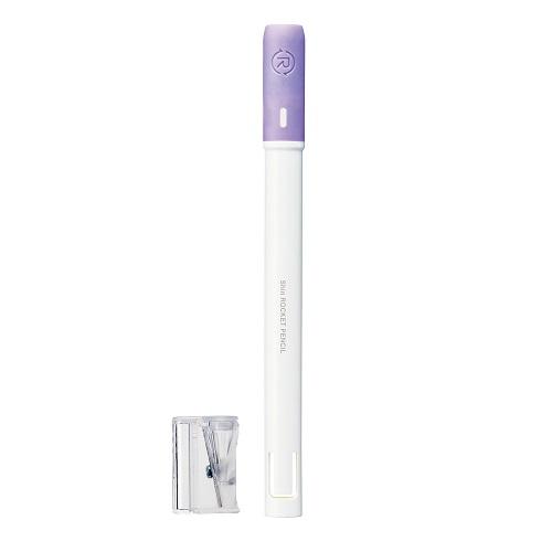 クツワ　削り付シンロケット鉛筆　RH020　パープル ハンズ