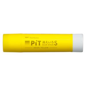 トンボ鉛筆（Tombow）　ピット（PiT）　スティックのり　消えいろピットS　PT−TCY　ネオンイエロー ハンズ｜hands-net
