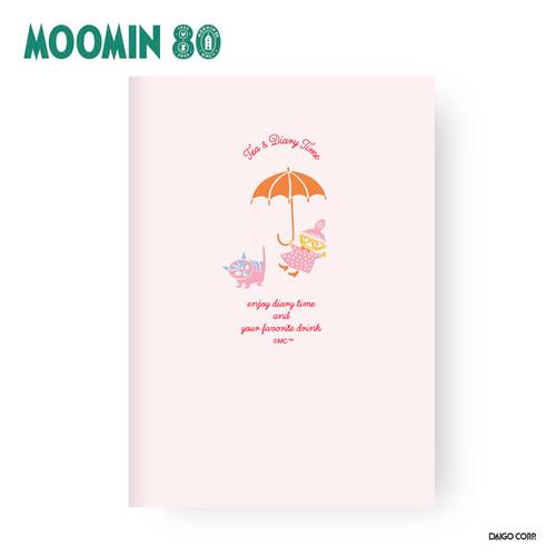 ダイゴー　夜とカフェオレと日記帳　ムーミン80周年限定　Ａ6　R2399　リトルミイ／ピンク ハンズ