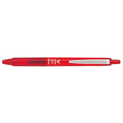 パイロット（PILOT）　水性ボールペン　Vコーンノック　LVKN-15F-R　0.7mm　レッド ...