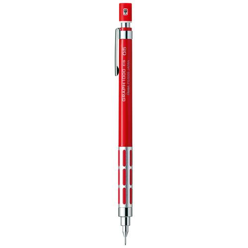 ぺんてる（Pentel）　GRAPH1000CS　0.5mm　レッド　PG1005CS−B ハンズ