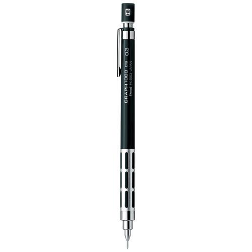 ぺんてる（Pentel）　GRAPH1000CS　0.3mm　ブラック　PG1003CS−A ハンズ