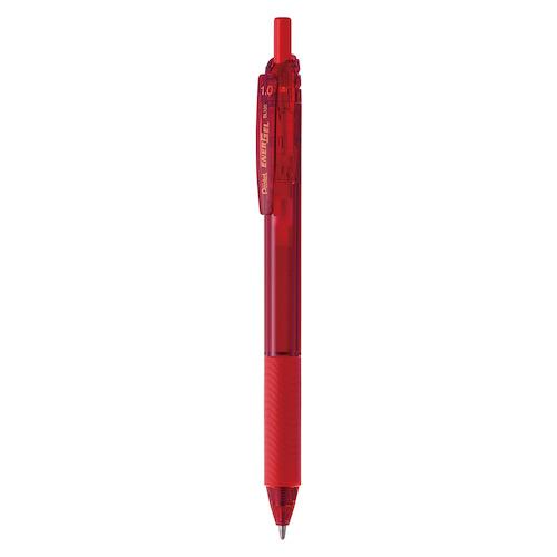 ぺんてる　エナージェル　エス　1.0mm　BL130−B　赤│ボールペン　ゲルインクボールペン ハン...