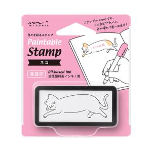 ミドリ（MIDORI）　スタンプ　浸透印　ハーフ　ネコ柄　35504006 ハンズ｜hands-net