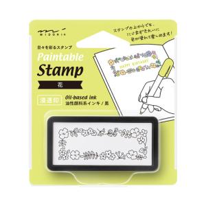 ミドリ（MIDORI）　スタンプ　浸透印　ハーフ　花柄　35505006 ハンズ｜hands-net