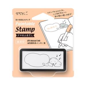 ミドリ（MIDORI）　スタンプ　浸透印　ハーフ　クマのふきだし柄　35508006 ハンズ｜hands-net
