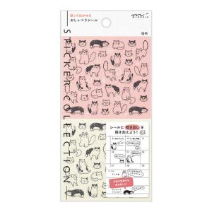 ミドリ（MIDORI）　手帳シール　82554006　おしゃべり　ネコ柄 ハンズ｜hands-net