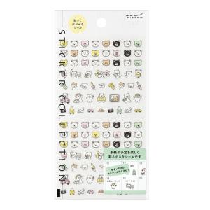 ミドリ（MIDORI）　シール2686　82686　絵文字　クマ柄 ハンズ｜hands-net