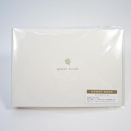 マルアイ　ゲストブック　クローバー　白　メ−60W ハンズ