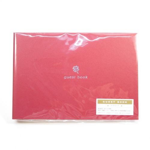 マルアイ　ゲストブック　クローバー　赤　メ−60R ハンズ