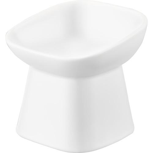 山崎実業　タワー（tower）　食べやすい高さ陶器ペットフードボウル　斜めトール　1781　ホワイト...