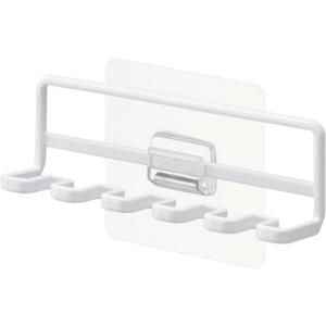 山崎実業　タワー（tower）　フィルムフック歯ブラシホルダー5連　4520　ホワイト ハンズ｜hands-net