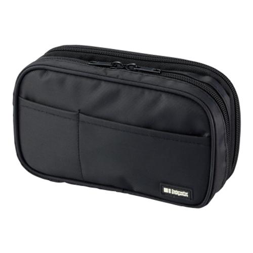 リヒトラブ（LIHIT　LAB.）　ペンケース　ブックタイプ　ダブル　A7555−124　ジェットブ...