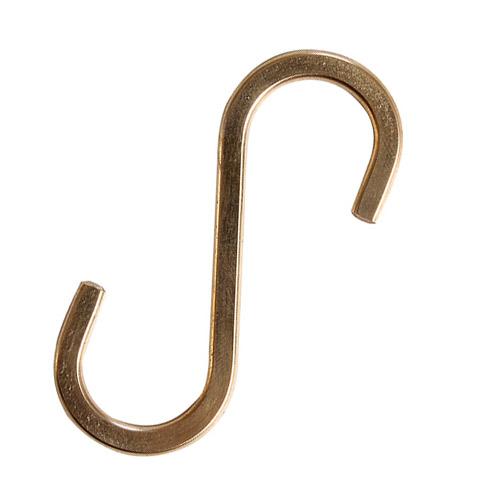 和気産業（WAKI）　S字フック　小　Lacety(ラスティー)　LAC−021　真鍮 ハンズ