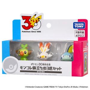 タカラトミー（TAKARA　TOMY）　ポケットモンスター　ポケモン30周年記念　モンコレ旅立ちの3匹セット　ガラル地方 ハンズ