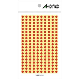 エーワン　カラーラベル　5mm丸　赤 ハンズ｜hands-net