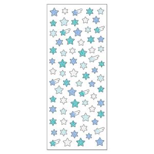 マインドウェイブ　グリッターシール　81091　プチスター　ブルー ハンズ｜hands-net