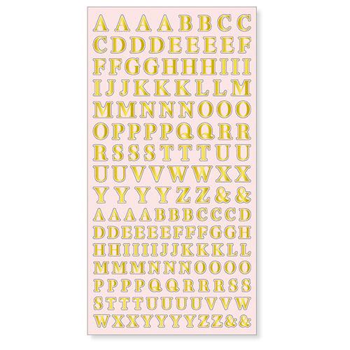 マインドウェイブ　文字コレクション　81144　ゴールドABC ハンズ