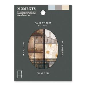 マインドウェイブ モーメンツフレークステッカー 81358 グレートーン│シール シール ステッカー ハンズ