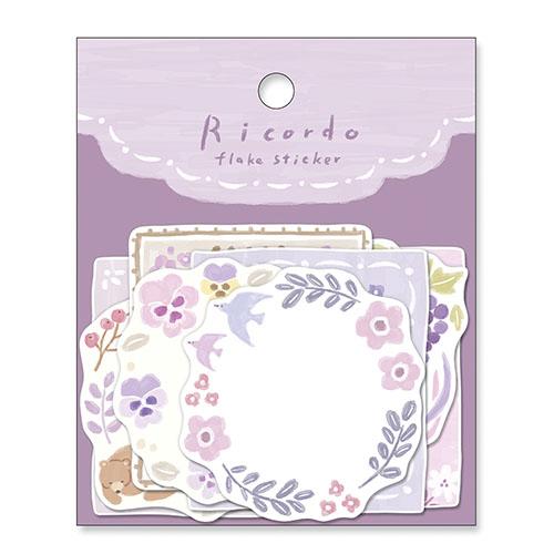 マインドウェイブ　リコルド　フレークステッカー　81808　パープル ハンズ