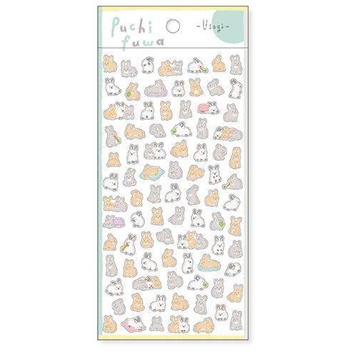 マインドウェイブ　プチフワステッカー　81875　ウサギ ハンズ