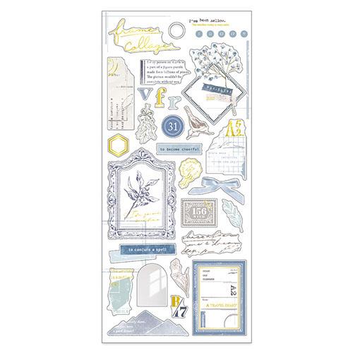 マインドウェイブ　フレームコラージュステッカー　81972　blue ハンズ