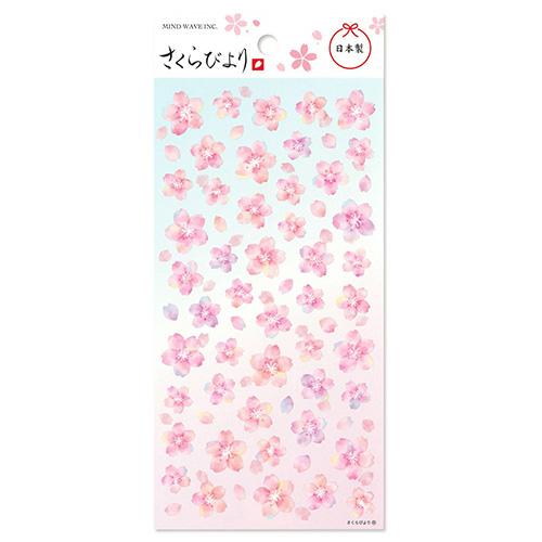 マインドウェイブ　さくらシール　さくらびより　82683　いろどり桜 ハンズ