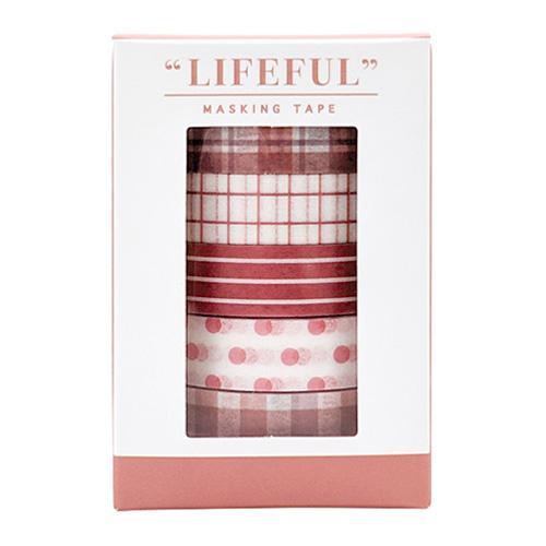 マインドウェイブ　ライフフル　マスキングテープ　ボックスセット　95173　red　life ハンズ