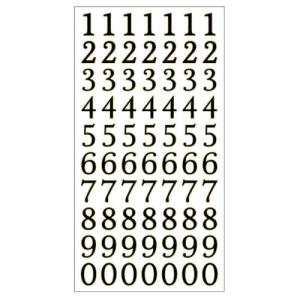 クローズピン　ふち箔クリア文字シール　数字・黒箔　US16148 ハンズ｜hands-net
