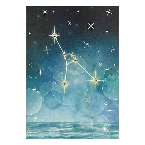 クローズ・ピン　12星座ラインストーンポストカード　蟹座　PC16606 ハンズ