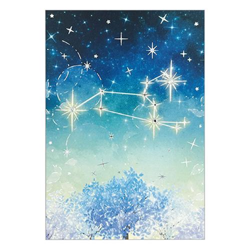 クローズ・ピン　12星座ラインストーンポストカード　獅子座　PC16607 ハンズ