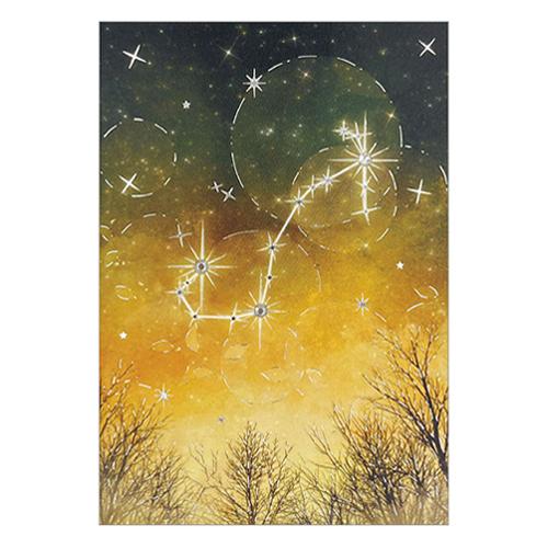 クローズ・ピン　12星座ラインストーンポストカード　蠍座　PC16610 ハンズ