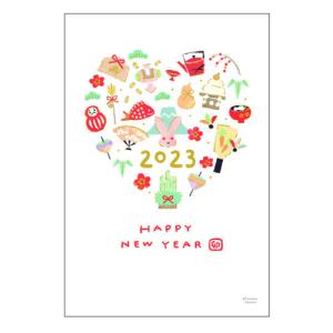 クローズ ピン TomokoHayashi お年玉付き年賀状 箔入 NP98040 3枚入│封筒 はがき はがき 東急ハンズ