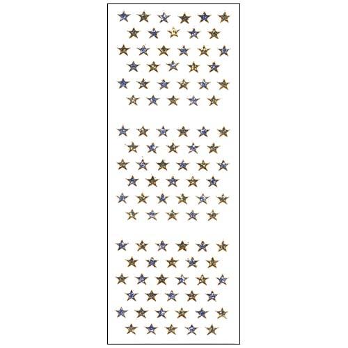 オクヤマ　グリッターシール　GH611　金銀スター7mm ハンズ