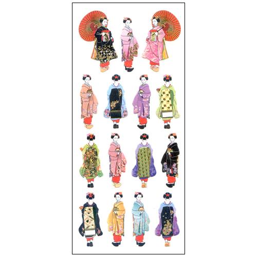 オクヤマ　和風シール　JP318　舞妓 ハンズ