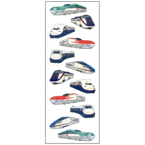 オクヤマ　ラメ入りシール　NR508　JR東日本　新幹線12体 ハンズ
