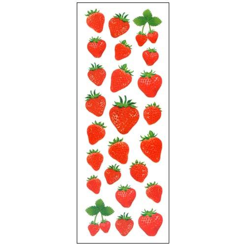 オクヤマ　ラメ入りシール　CR732　リアルイチゴ ハンズ