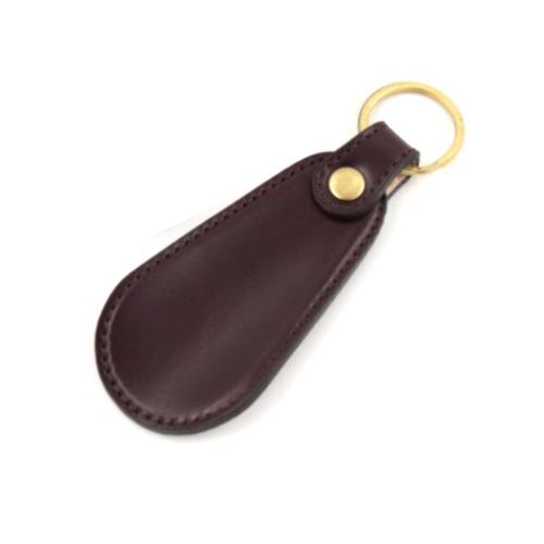 M.モゥブレィ（M.MOWBRAY）　コードバンシューホーンキーホルダー　バーガンディ ハンズ