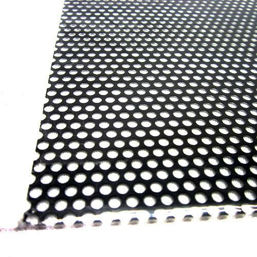 アルミパンチング板　丸型　A‐12　200×300×0.5mm　ブラック ハンズ