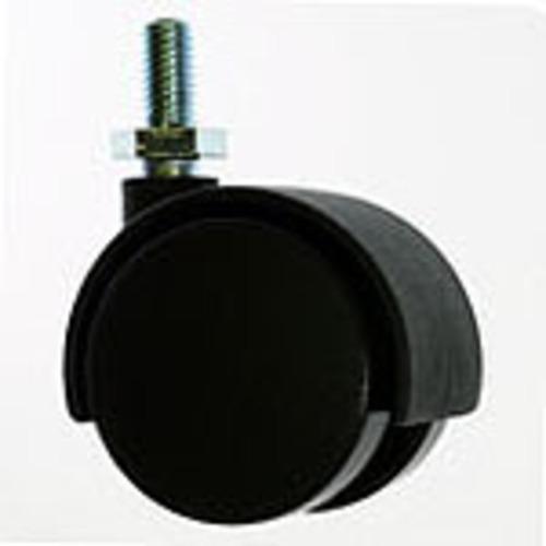 八幡ねじ（YAHATA）　双輪キャスターネジ　W1／4　黒 ハンズ