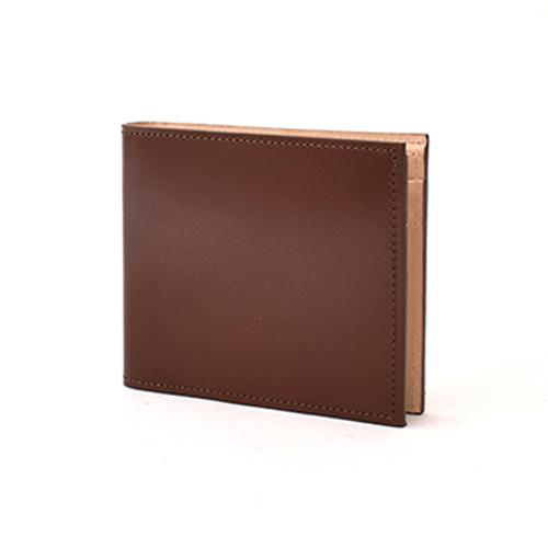 【お買い得】　アルプスコードバン×ハンズ　日本製　二つ折り札入れ　75706　チョコ ハンズ