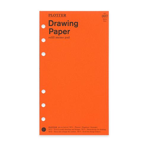 プロッター（PLOTTER）　リフィルメモパッド　ドローイングペーパー　バイブルサイズ　777164...