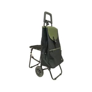 グランマリー（GRANMARIE）　ショッピングカート　イス付　40L　GM−130　ブラック ハンズ｜ハンズYahoo!ショッピング店