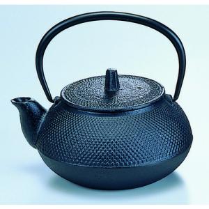岩鋳 南部鉄器 鉄瓶 5型新アラレ 黒焼付 0.65L ホーロー無し